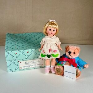 Madame Alexander SPRING SPLENDOR and Her Bear Chaos 8" Doll in Box w Tag